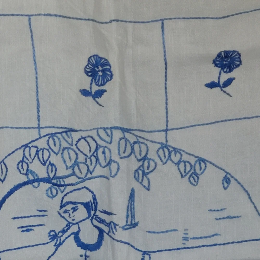 Handmade linen parade cloth